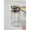 Image 3 : Dining Collector Group : Salad Server Set ; Crystal Salt & Pepper Shakers ; 1940 Silver Cup ; Antiqu