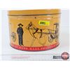 Image 5 : Vintage Pretzel Tin : Amish Motif :" Victor Brand : Sturgis Pretzel Co. Inc , Reading, PA" (Measures