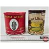 Image 8 : Tobacco Tin Trio:  - Prince Albert (5"H x 5-1/4"Dia) - My Linda Pure Habana - Union Leader Cut Plug