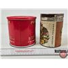 Image 9 : Tobacco Tin Trio:  - Prince Albert (5"H x 5-1/4"Dia) - My Linda Pure Habana - Union Leader Cut Plug