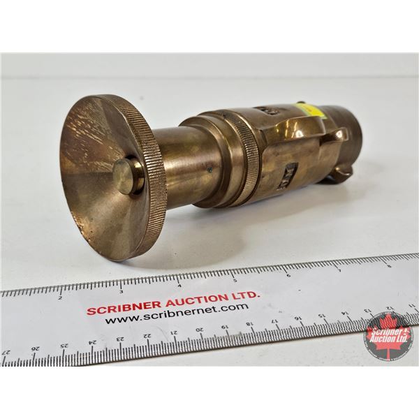Brass Fire Hose Nozzle (Measures : 8"L)