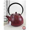 Image 2 : Kitchen Combo : Japanese Red Cast Iron Kettle ; Butter Paper (3 Sheets) ; Spice Tins (2) ; Wire Bask
