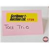 Image 12 : Tool Trio : - Ott Wood Plane (Measures : 9-1/2"L) - 6oz Hammer - 50 ft Tape Measure