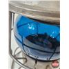 Image 5 : CNR Railway Lamp : Blue Lense (Measures : 9-1/4"H)