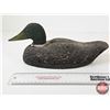 Image 10 : Hand Carved Mallard Duck Decoy : Quebec (1920) : Cork Body (Measures : 6"H x 6"W x 14"L)