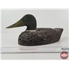 Image 2 : Hand Carved Mallard Duck Decoy : Quebec (1920) : Cork Body (Measures : 6"H x 6"W x 14"L)