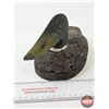 Image 3 : Hand Carved Mallard Duck Decoy : Quebec (1920) : Cork Body (Measures : 6"H x 6"W x 14"L)