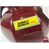 Image 10 : Medalta Oxblood Electric Lamp : No. 423A : w/Original Shade (1947) (Measures : 22-1/4"H)