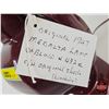 Image 9 : Medalta Oxblood Electric Lamp : No. 423A : w/Original Shade (1947) (Measures : 22-1/4"H)