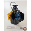 Image 1 : Antique HLP CNR Lantern : Originally from the Athabasca Hotel - Jasper, Alberta (Amber, Blue & Red L
