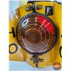 Image 6 : Antique HLP CNR Lantern : Originally from the Athabasca Hotel - Jasper, Alberta (Amber, Blue & Red L