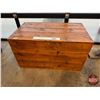 Image 1 : Wooden Trunk (Measures : 22"H x 39"W x 22-1/2"D)