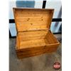 Image 4 : Wooden Trunk (Measures : 22"H x 39"W x 22-1/2"D)