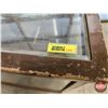Image 11 : Antique Showcase : 2 Shelves : Sliding Mirror Doors : Cast Iron Front Legs (Measures : 40"H x 48"W x