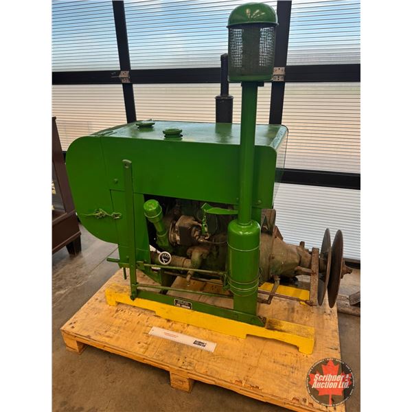 John Deere Power Unit : Model LUC : S/N# C22002 : Running (See Video) (Measures : 50"H x 24"W x 51"L