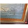 Image 2 : Original Oil Painting by Hans Riedmann (Framed) (Frame Measures : 28"H x 48"W)