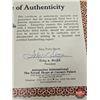 Image 11 : Official Police Wood Baton : (Signed "Sincerely, John Gotti") (In Presentation Frame) (c/w COA) (Fra