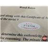 Image 15 : Official Police Wood Baton : (Signed "Sincerely, John Gotti") (In Presentation Frame) (c/w COA) (Fra