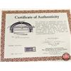 Image 9 : Official Police Wood Baton : (Signed "Sincerely, John Gotti") (In Presentation Frame) (c/w COA) (Fra
