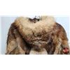 Image 6 : Fur Coat : Muskrat & Possibly Coyote or Fox Collar and Bottom Trim : Size Unknown (Note : Seam Separ