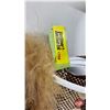 Image 7 : Fur Coat : Muskrat & Possibly Coyote or Fox Collar and Bottom Trim : Size Unknown (Note : Seam Separ