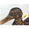 Image 11 : Wooden Duck Decoy (Consignor Tag - Working Black Glass Eyes From Lake St.Peter 1920)  (Measures : 6"