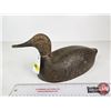 Image 1 : Wooden Duck Decoy (Consignor Tag - Working Black Hen 1920's)  (Measures : 6"H x 5-1/4"W x 15"L)