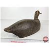 Image 4 : Wooden Duck Decoy (Consignor Tag - Working Black Hen 1920's)  (Measures : 6"H x 5-1/4"W x 15"L)