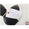 Image 10 : Wooden Duck Decoy (Consignor Tag - Working Blue Bill Drake Glass Eyes c/1960's)  (Measures : 5-1/2"H