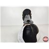 Image 8 : Wooden Duck Decoy (Consignor Tag - Working Blue Bill Drake Glass Eyes c/1960's)  (Measures : 5-1/2"H