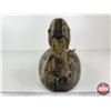Image 10 : Wooden Duck Decoy (Consignor Tag - Working Black Stamped KLNT Found On Lake St.Peter)  (Measures : 5