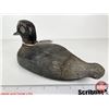 Image 3 : Wooden Duck Decoy (Consignor Tag - Working Teal Early 1930's)  (Measures : 5"H x 4-1/4"W x 12"L)