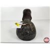 Image 9 : Wooden Duck Decoy (Consignor Tag - Working Teal Early 1930's)  (Measures : 5"H x 4-1/4"W x 12"L)