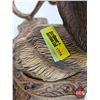 Image 10 : Vintage Deer Head Hat Rack : Moulded Plastic  (Measures : 21"H x 20-1/2"W x 9-1/4"D)