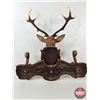 Image 7 : Vintage Deer Head Hat Rack : Moulded Plastic  (Measures : 21"H x 20-1/2"W x 9-1/4"D)