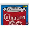 Image 2 : Single Sided Tin Carnation Evaporated Milk Sign (Measures : 17-3/4"H x 11-3/4"W)