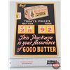 Image 9 : Grocery Store Cardboard Cut Out Ads (4) : - Butter-Nut Bread (3) - Country Maid Butter (1) (Largest 