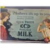 Image 3 : Vintage Edmonton City Dairy Trolley Card Sign (Sign Measures : 11"H x 21"W)