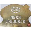Image 5 : Brass Fuel Drum Stencil : "Esso Purple Gasoline" (Measures : 21" x 19")