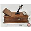 Image 10 : Northern Electric Wood Box Telephone (circa 1917) (Measures : 20-1/2"H x 9-1/2"W x 14"D)
