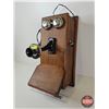 Image 3 : Northern Electric Wood Box Telephone (circa 1917) (Measures : 20-1/2"H x 9-1/2"W x 14"D)