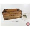 Image 1 : Combo: - Foldable Wooden Crate w/Metal Brackets "Ryan Havre Co" (Open Size : 12'H x 25-1/4"W x 14"D)