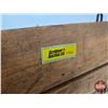 Image 6 : Combo: - Foldable Wooden Crate w/Metal Brackets "Ryan Havre Co" (Open Size : 12'H x 25-1/4"W x 14"D)