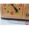 Image 8 : Palm Dairy Electric Light-Up Clock (Notes : Clock Works, Light Starts to Flicker After Warm-Up ; Len
