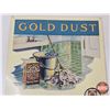 Image 2 : Single Sided Tin Embossed "Gold Dust Washing Powder" Sign : Vintage Reproduction (Measures : 13-1/2"