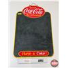 Image 1 : Single Sided Tin Coca-Cola Menu Chalkboard (c. 1951) (Measures : 26"H x 17-3/4"W)