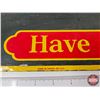 Image 4 : Single Sided Tin Coca-Cola Menu Chalkboard (c. 1951) (Measures : 26"H x 17-3/4"W)