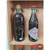 Image 2 : Coca-Cola Full Scale Replica Coke Bottles (8) : Key Dates (1899-1991) c/w Haning or Counter Top Shel