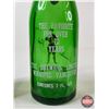 Image 5 : Drewry's Ginger Ale Bottles (2) : - ACL Label - Embossed Mountie (Both Measure : 8"H)