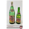 Image 1 : Canada Dry Pale Ginger Ale Bottles (2) : 75th Anniversary : Paper Labels (Tallest Measures : 11-1/2"